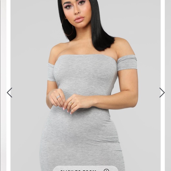 Fashion Nova Simple Dreams Dress Grey - Picture 1 of 3